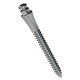 Miniparafuso Ortodôntico Extrarradicular de Aço (Compr.: 14mm  Transm.: 4mm  Ø2mm)