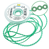 Elástico Corrente Longo Verde Cristal