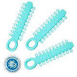 Elástico Ligadura Modular Antimicrobiano Azul Caribe