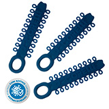 Elástico Ligadura Modular Antimicrobiano Azul Petróleo