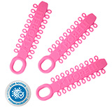 Elástico Ligadura Modular Antimicrobiano Rosa Chiclete